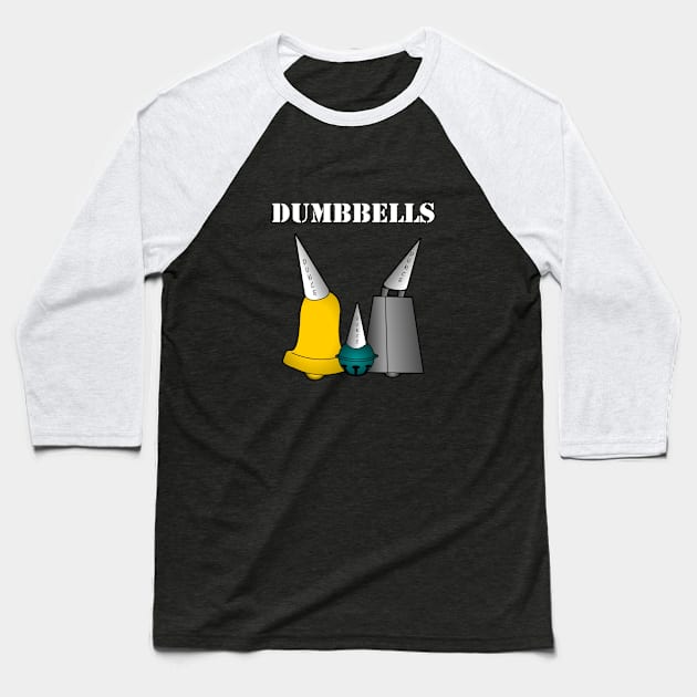 DUMBBELLS Baseball T-Shirt by RobotGhost